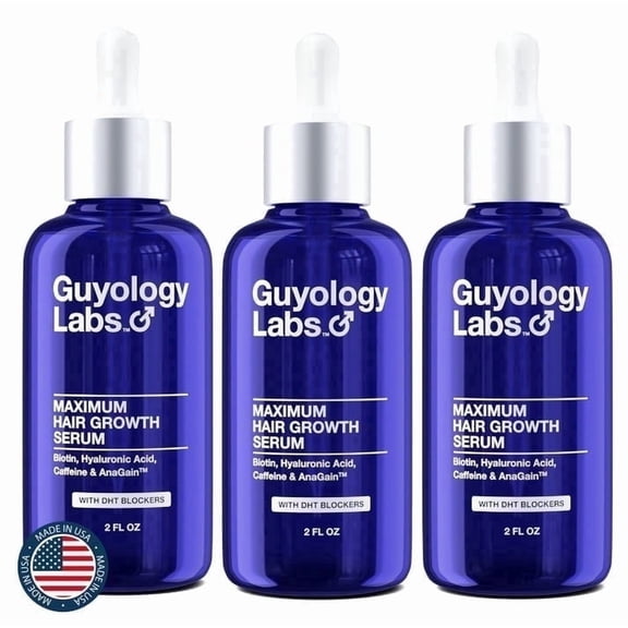 Biotin Hair Growth Serum for Men, Women & All Types of Hair - 3 Month Supply - Anti Thinning Hair - Anti Hair Loss