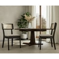 thumbnail image 1 of Guyou Classical Wooden Dining Chairs Set of 2, Farmhouse Rattan Cane Back Kitchen Chairs, French Country Side Chairs for Living Room Kitchen Dining Room, Black, 1 of 11