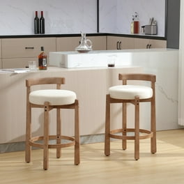 Brax Counter Height Stool with Upholstered Back and Wood Brax Counter Height Stool with Upholstered Back and Wood