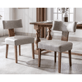 Guyou Dining Chairs Set of 2, MidCentury Modern PU Upholstered Kitchen