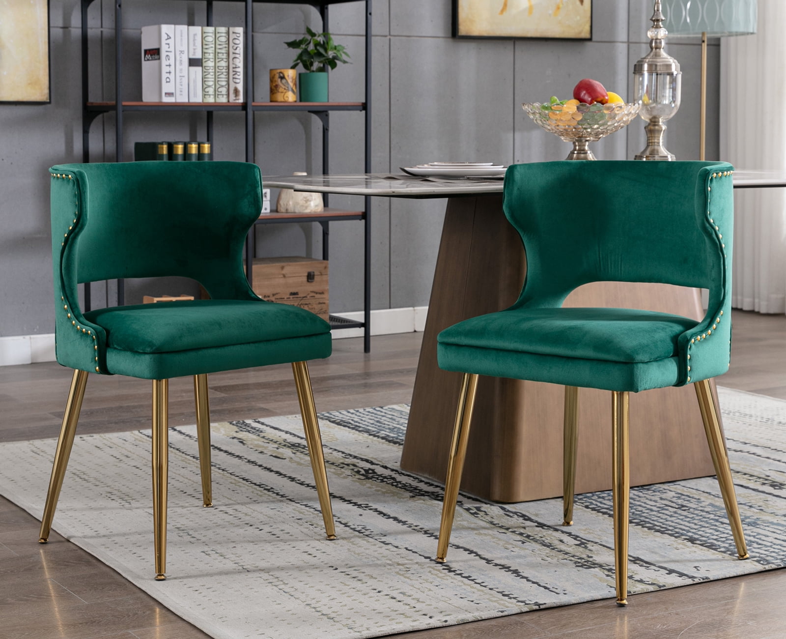 Guyou Modern Dining Chairs Set of 2, Mid-century Upholstered Guyou Modern Dining Chairs Set of 2, Mid-century Upholstered
