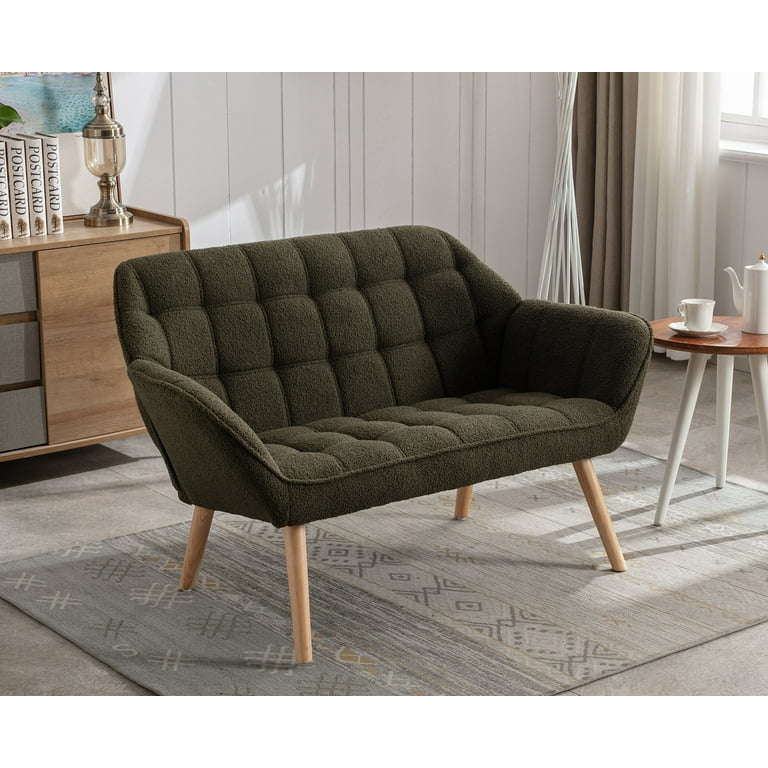 Two seater sofa wooden sales
