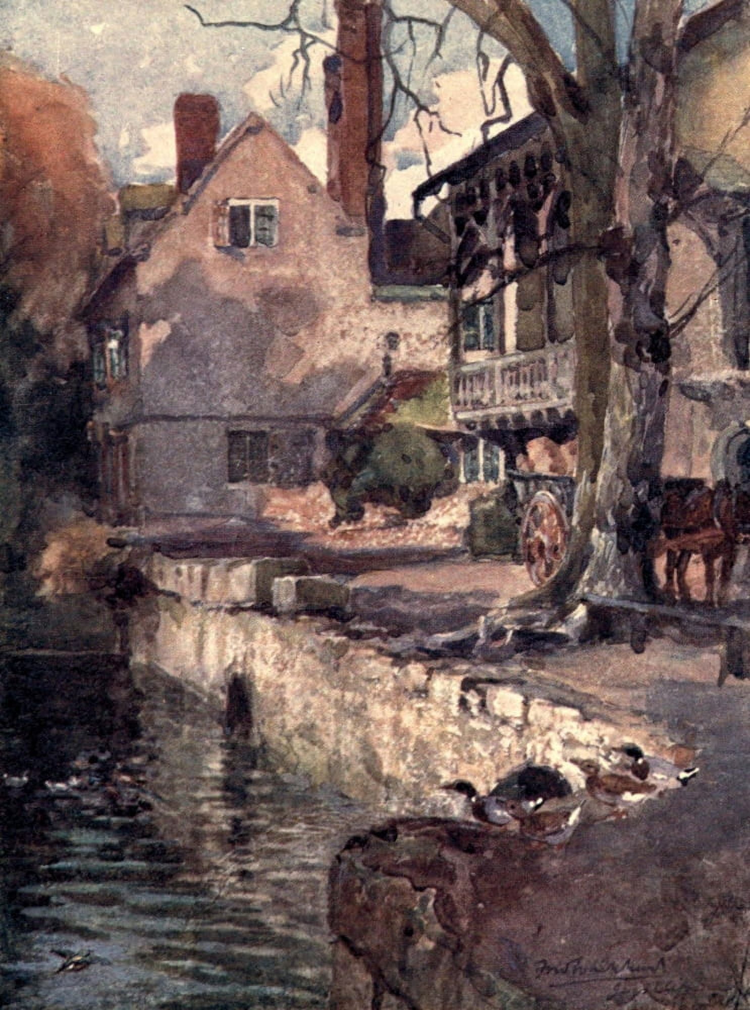 Guys Cliffe Mill Canvas Art - F Whitehead (18 x 24)