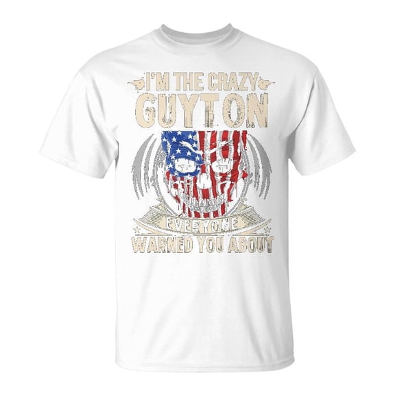 Guyton Name Gift Im The Crazy Guyton Unisex Jersey Crewneck Tshirt
