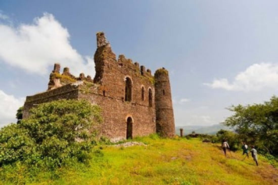 Guzara Castle between Gonder and Lake Tana Ethiopia Canvas Art - Martin Zwick DanitaDelimont (19 x 12)