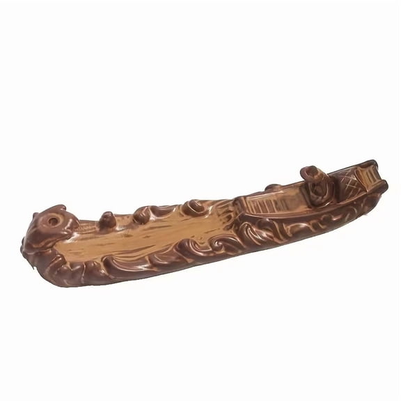 Guzhou Old Man Fishing Style Ceramic Incense Burner - Elegant Home Decor for Tea Ceremonies
