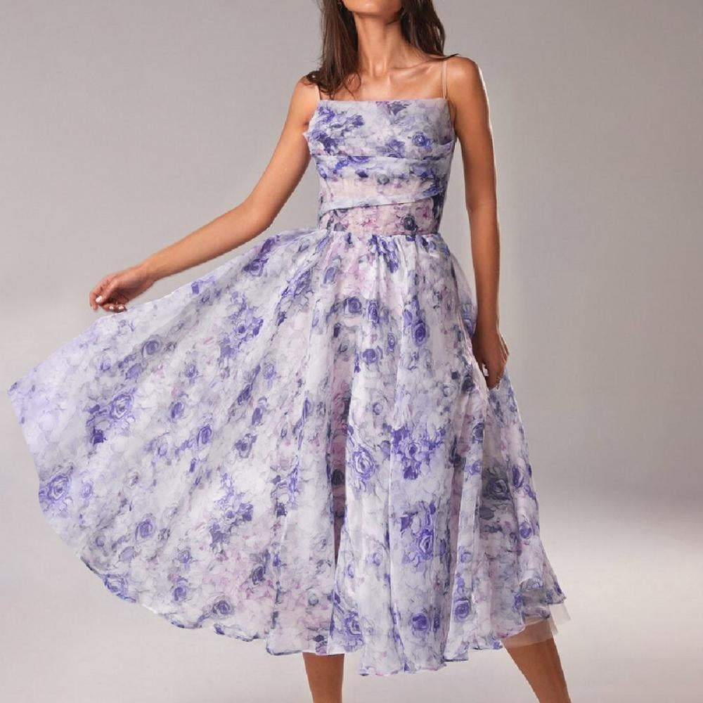purple floral easter dress Easter Spring Floral Dress Deep Purple Yellow Flowers Girls Size 8