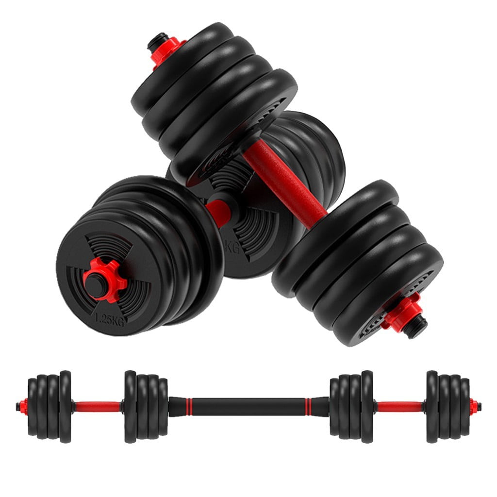 Guzom Exercise & Fitness- Adjustable Weights Dumbbells Set, Free Weights Set with Connecting Rod 30KG