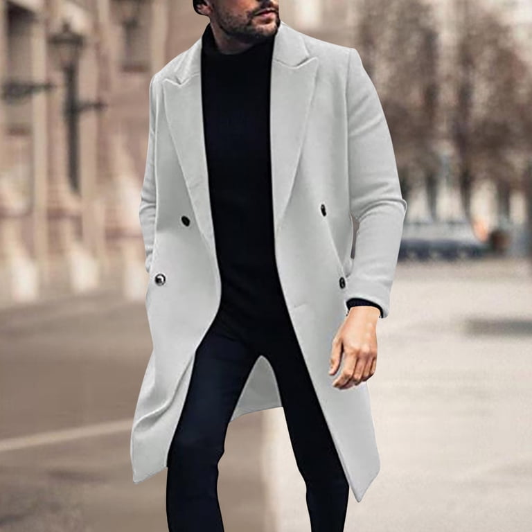 mens wool winter dress coats Long Coats for Men