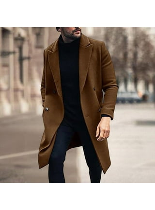 Hsmqhjwe Security Guard Jacket Winter Suit Coat for Men Male Autumn and Winter Warm Long Sleeve Zipper Stand Collar Outdoor Jacket Plush Cotton Multi