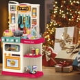 thumbnail image 1 of Guzom Play Kitchens- Role Play Kids Kitchen Playset with Real Cooking Spray and Water Boiling Sounds, 1 of 8