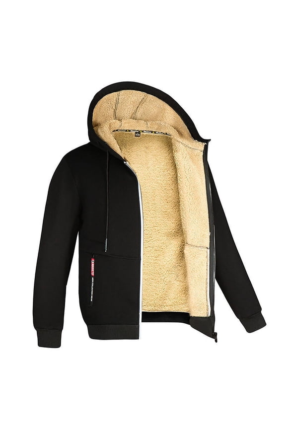 Womens Fleece Jackets- Leopard Print Loose Casual without Hood Button Down lightweight Womens Winter Coats Black Size XL