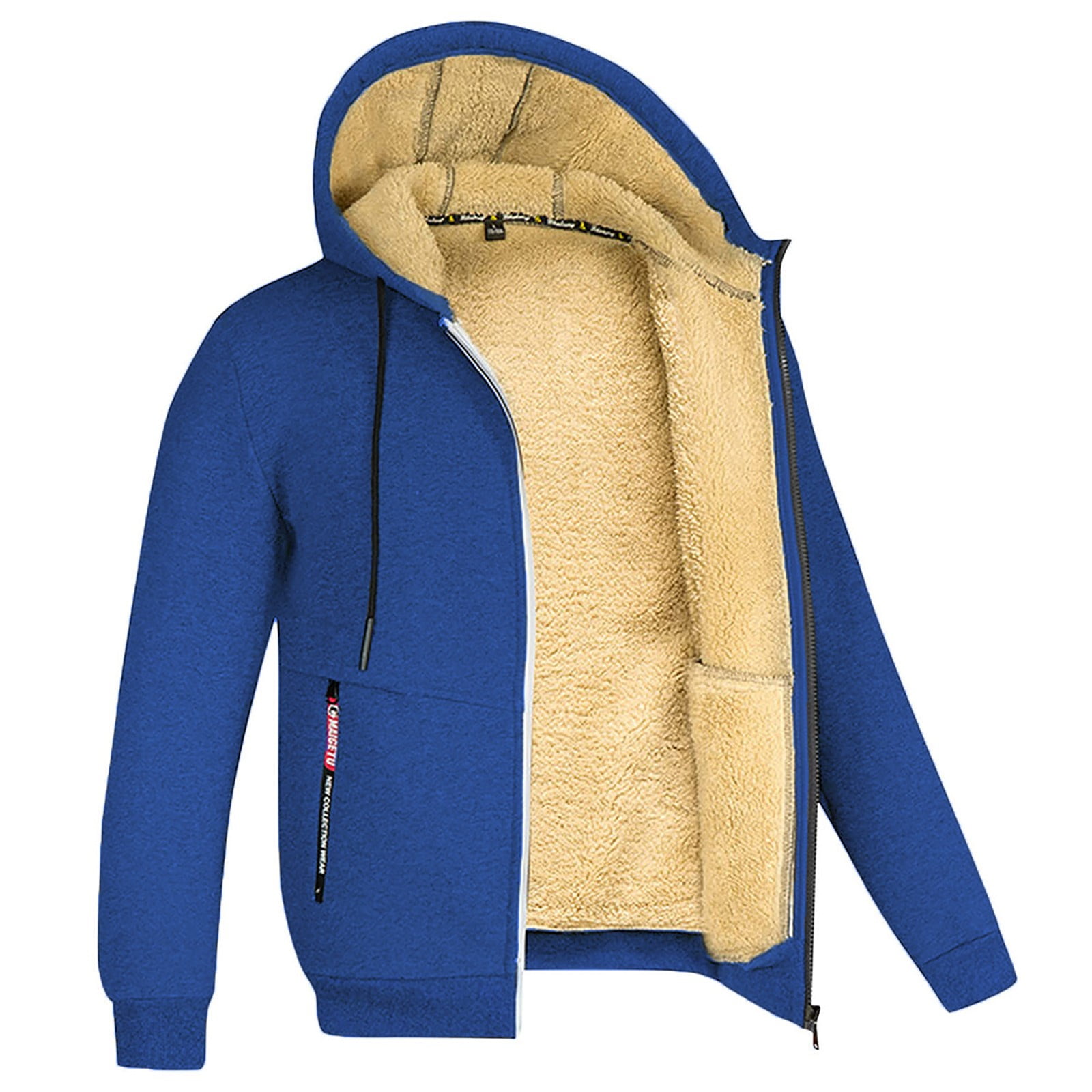Fleece jacket without clearance hood