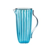 Guzzini Dolcevita Turquoise Pitcher with Lid Modern Organic Plastic 1.75L Ergonomic Handle