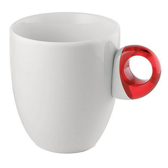 Guzzini Feeling Transparent Red Porcelain Mug