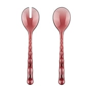 Guzzini Salad Servers Vanity 10.8" Pink Mauve in Bio-Based Acrylic Crystal Renewable, Organic Material
