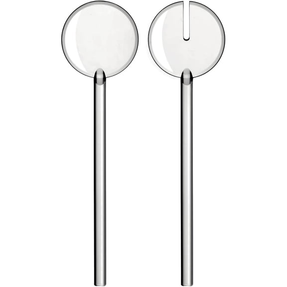 Guzzini Tiffany Collection Salad Servers Clear Made in Italy, Transparent