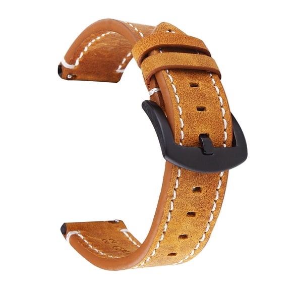 Gvcord Genuine Soft Leather Watch Band Strap Vintage Leather Watch Band Replacement Bands
