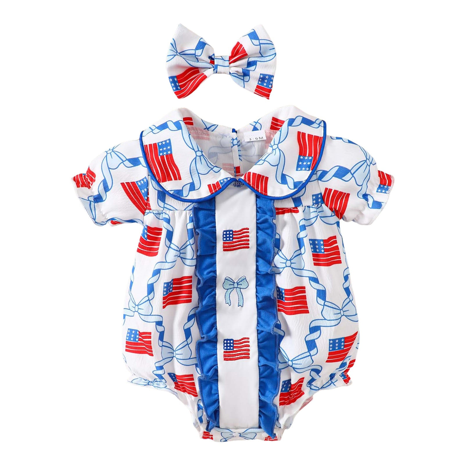Tutina Bambina Compleanno A Palloncino (Bubble Romper) - Multicolor, Maniche Corte, Arricciata