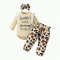 thumbnail image 1 of Gvdentm Baby Girl Outfits 3-6 Months Toddler Baby Girl Clothes Girl Outfits Summer Ruffle Floral T-Shirt Top Pants Set Spring Clothes Clothes Girl|Beige 0-3 Months, 1 of 6