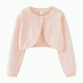 thumbnail image 1 of Gvdentm Baby Girls' and Toddler Long Sleeve Shrug Cardigan(Pink,1-2 Years), 1 of 8