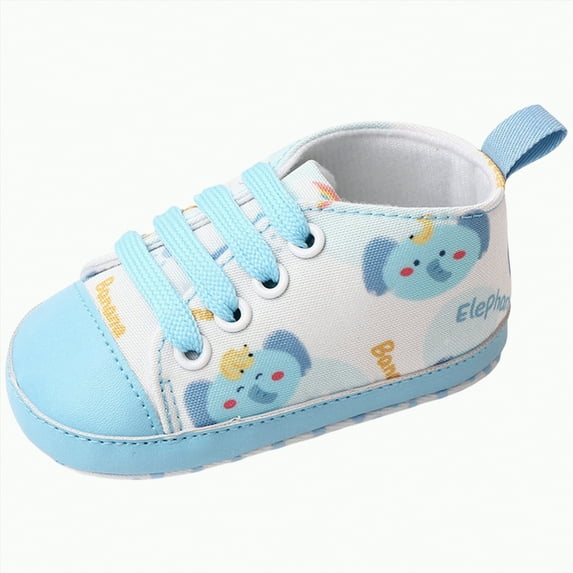 Gvdentm Baby Shoes Boys Girls Infant Sneakers Non-Slip Soft Rubber Sole Toddler Crib First Walker Lightweight Shoes(Blue,3.5)