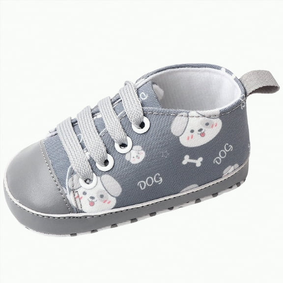 Gvdentm Baby Shoes Infant Toddler Boys Girls Walking Shoes Mesh Breathable Lightweight Sneakers for First Walkers(Grey,4.5)