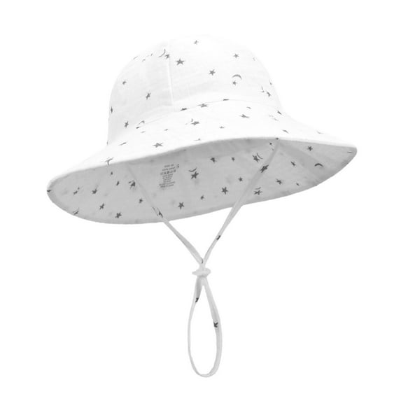 Gvdentm Baby Sun Hat Solid Color 0-12 Months Toddler Bucket Hat for Baby Boys/Girls 0-6 Months