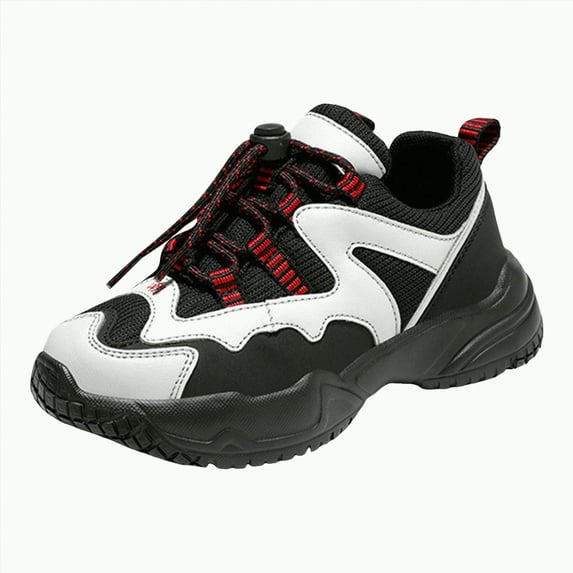 Gvdentm Big Kids Running Shoes Boys Girls Sneakers Kids Shoes Unisex Lightweight Breathable Athletic Running Tennis Fitness Shoes(Red,6.5)