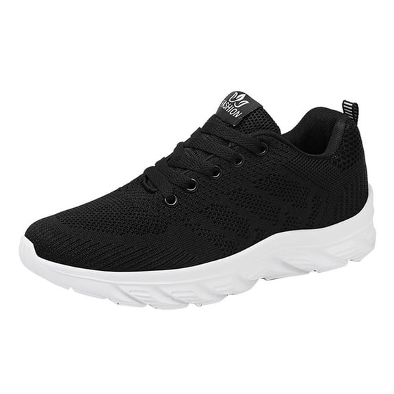 Gvdentm Black Womens Tennis Shoes Lightweight Breathable Anti-Slip Shoes Women White,8
