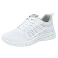 thumbnail image 1 of Gvdentm Comfortable Sneakers for Women Outdoor Mesh Solid Color Breathable Shoes Women White,7, 1 of 6