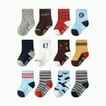 thumbnail image 1 of Gvdentm Boys Ankle Socks 10-12 Years Old Kids Cotton Ankle Animal Socks - Cute Cartoon Crew Socks Soft Funny Childs Sock Breathable for Boys Girls 0-7 Years 12 Pairs|H 0-1 Years, 1 of 3