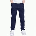 thumbnail image 1 of Gvdentm Boys Pants Size 10 Boys' Stretch Pull on Pants Kids School Uniform Youth Twill Pants(Navy,5-6 Years), 1 of 6