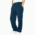 thumbnail image 1 of Gvdentm Boys Pants Size 12 Boys Baggy Sweatpants Straight Leg Open Bottom Casual Pants Elastic Waist Workout Athletic Joggers Pants Pocket(Dark Blue,5-6 Years), 1 of 5