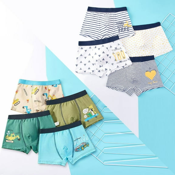 Gvdentm Boys Underwear Boys' and Toddler Comfort and ComfortSoft Boxer Briefs, Multipack Dark Green,2-3 Years