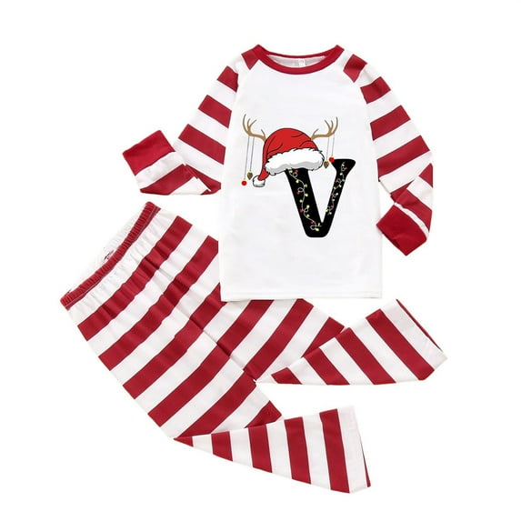Gvdentm Christmas Family Pajamas Matching Sets Christmas Family Pajamas Matching Sets Couples Christmas Pajamas Holiday Jammies for Family Dad Mon Kids Baby