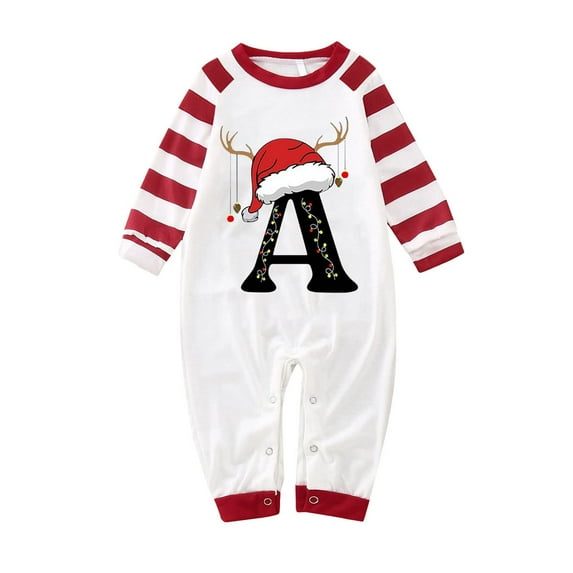 Gvdentm Christmas Family Pajamas Sets Christmas Tree Print Family Matching Pajamas Sleepwear Pjs for Family Dad Mon Kids Baby