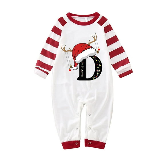 Gvdentm Christmas Family Pajamas Sets Christmas Tree Print Family Matching Pajamas Sleepwear Pjs for Family Dad Mon Kids Baby
