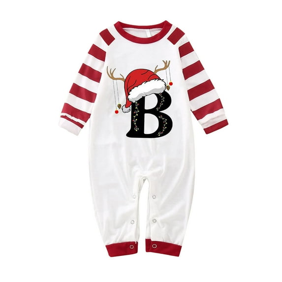 Gvdentm Christmas Family Pajamas Sets Christmas Tree Print Family Matching Pajamas Sleepwear Pjs for Family Dad Mon Kids Baby