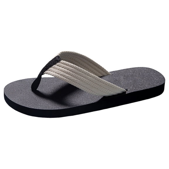 Gvdentm Creative Flip Flops Funny Beach Sandals with Hidden Design Quick-Dry Slides for Men Novelty Gag Gift White,8