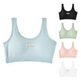 thumbnail image 1 of Gvdentm Girl Bras 10-12 Years Old Sports Seamless Bra with Removable Padding Bras Green,12-16 Years, 1 of 3