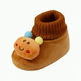 thumbnail image 1 of Gvdentm Girl Kids Winter Shoes Baby Girls Boys Warm Winter Booties First Walkers Slippers Shoes(Coffee,5), 1 of 6