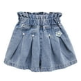 thumbnail image 1 of Gvdentm Girl Pants 7-8 Girls Denim Shorts Ruffles Lace Kids Baby Workout Fashion Skirt Shorts Summer Beach Sports Short Pants(Light Blue,8-9 Years), 1 of 3