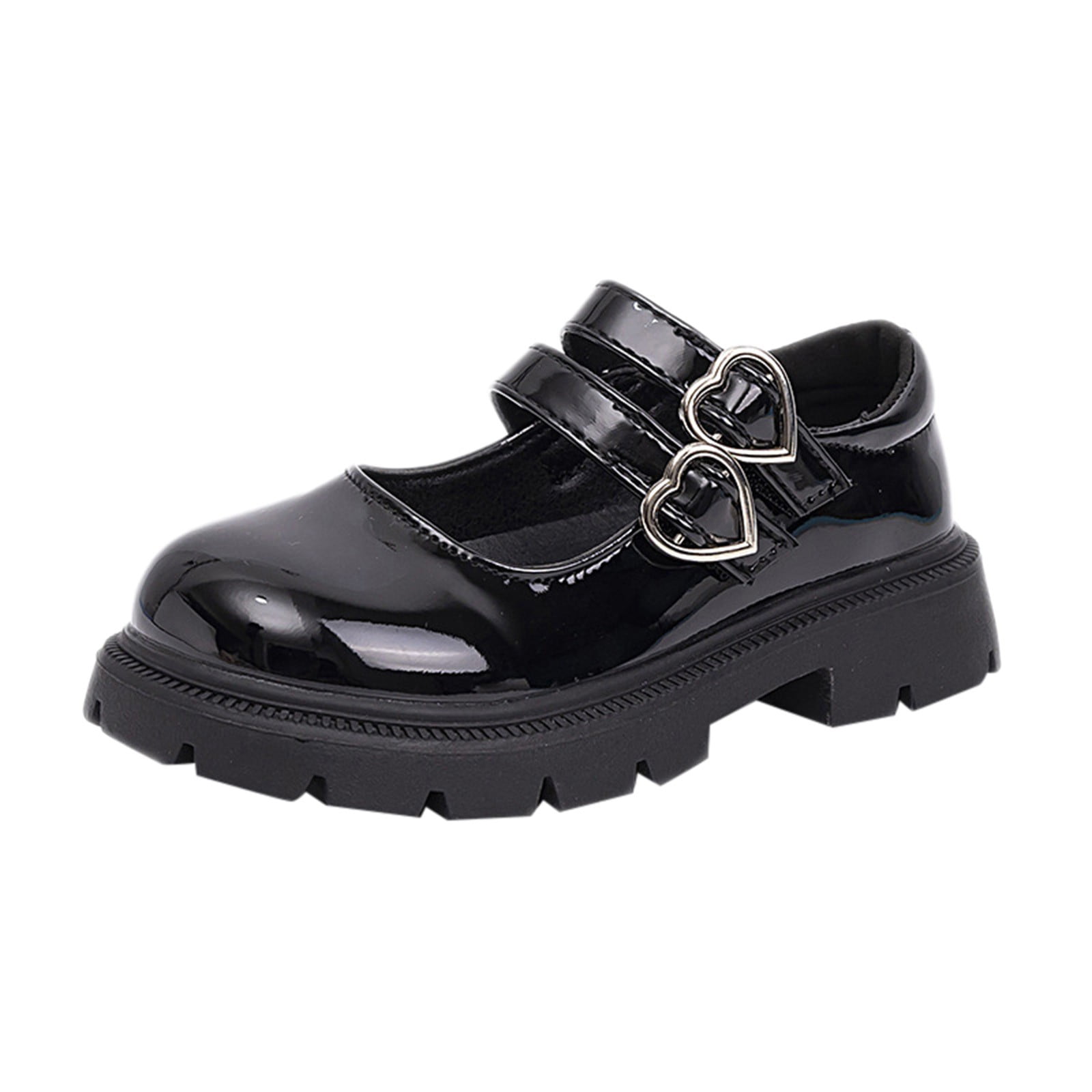 Girls Black Flats Toddler Flower Girl Dress Shoes - Girl Ballet Flats Party School Shoes Wedding White Mary Janes Toddler (1,Grey)