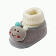 thumbnail image 1 of Gvdentm Girls Boots Baby Girls Boys Warm Winter Booties First Walkers Slippers Shoes(Grey,4.5), 1 of 6