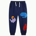 thumbnail image 1 of Gvdentm Girls' Boys' School Uniform Jogger Pants Elastic Waistband with Drawstring Closure 2-8 T(Navy,7-8 Years), 1 of 6