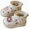 thumbnail image 1 of Gvdentm Girls Dress Boots Size 1 Girls Kids Snow Boots Warm Lined Slip On Outdoor Winter Shoes Lightweight Comfy Winter Shoes for Boys Toddler(White,9), 1 of 9
