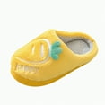 thumbnail image 1 of Gvdentm Girls House Slippers Kids Boys Girls Slippers Warm Soft Winter House Indoor Shoes for Toddler Little Big Kids Non Slip Lightweight Bedroom Slippers with Thick Sole(Yellow,13), 1 of 6