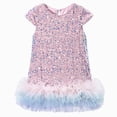 thumbnail image 1 of Gvdentm Girls Sequin Dress A Line Sparkly Sleeveless Wedding Gown Party Dresses for Girls, 1 of 7
