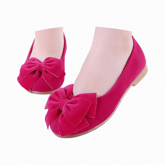 Gvdentm Girls Size 11 Dress Shoes Toddler Boy’s Girl’s Dress Shoes Comfort Lace-Up Oxford School Uniform Shoes Loafer Flats(Hot Pink,11)